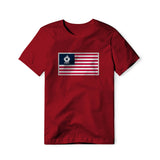 USA Flag BBQ Grilling, Classic Cotton Tee