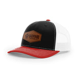 Leather Logo, Snapback Hat