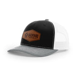 Leather Logo, Snapback Hat