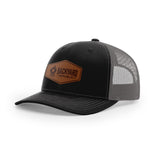 Leather Logo, Snapback Hat