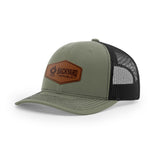 Leather Logo, Snapback Hat