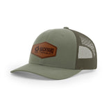 Leather Logo, Snapback Hat