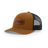 Leather Logo, Snapback Hat