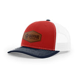Leather Logo, Snapback Hat