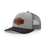 Leather Logo, Snapback Hat