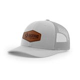 Leather Logo, Snapback Hat