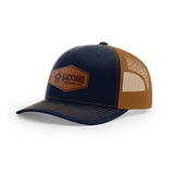 Leather Logo, Snapback Hat