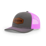 Leather Logo, Snapback Hat