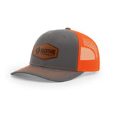 Leather Logo, Snapback Hat