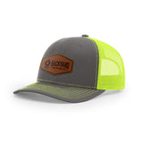Leather Logo, Snapback Hat