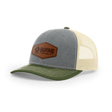 Leather Logo, Snapback Hat