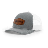 Leather Logo, Snapback Hat