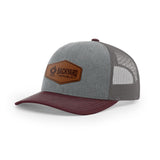 Leather Logo, Snapback Hat