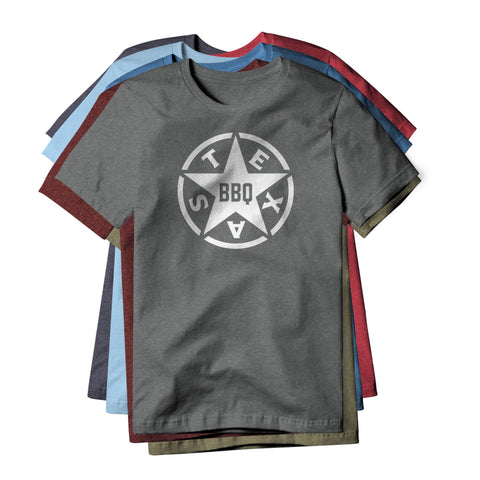 Texas Star BBQ, Cotton/Poly Blend Tee