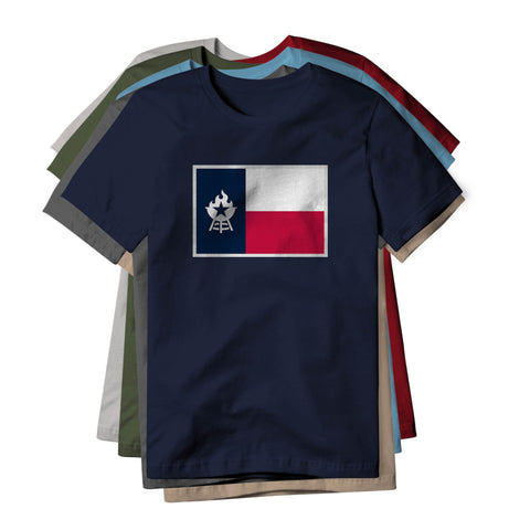 Texas Flag BBQ Grilling, Classic Cotton Tee