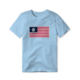 USA Flag BBQ Grilling, Cotton/Poly Blend Tee