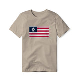 USA Flag BBQ Grilling, Cotton/Poly Blend Tee