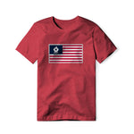 USA Flag BBQ Grilling, Cotton/Poly Blend Tee