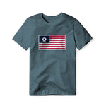 USA Flag BBQ Grilling, Cotton/Poly Blend Tee