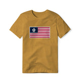 USA Flag BBQ Grilling, Cotton/Poly Blend Tee