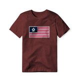 USA Flag BBQ Grilling, Cotton/Poly Blend Tee