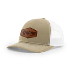 Leather Logo, Snapback Hat