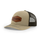 Leather Logo, Snapback Hat