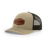 Leather Logo, Snapback Hat