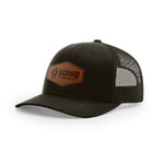 Leather Logo, Snapback Hat
