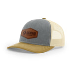 Leather Logo, Snapback Hat