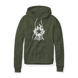 Icon (White), Fleece Hoodie