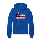 USA Flag BBQ Grilling, Fleece Hoodie