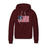 USA Flag BBQ Grilling, Fleece Hoodie
