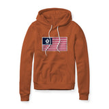 USA Flag BBQ Grilling, Fleece Hoodie