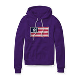 USA Flag BBQ Grilling, Fleece Hoodie