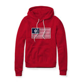 USA Flag BBQ Grilling, Fleece Hoodie
