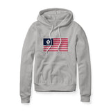 USA Flag BBQ Grilling, Fleece Hoodie