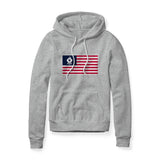 USA Flag BBQ Grilling, Fleece Hoodie