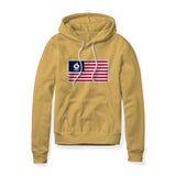 USA Flag BBQ Grilling, Fleece Hoodie