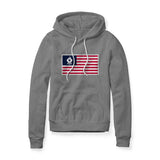 USA Flag BBQ Grilling, Fleece Hoodie