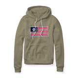 USA Flag BBQ Grilling, Fleece Hoodie